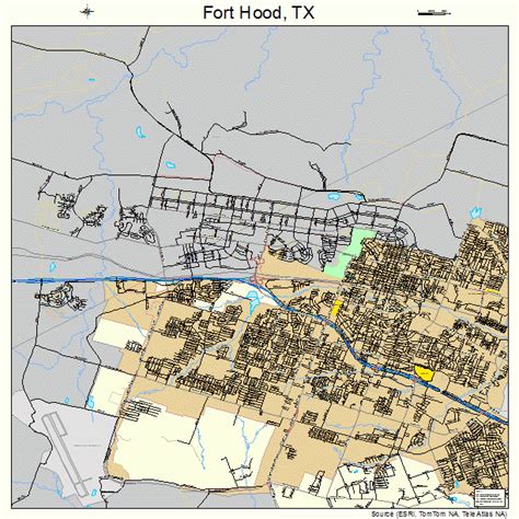 Fort Hood Texas Street Map 4826736