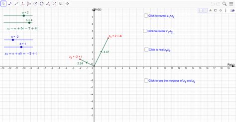 Argand diagram representation of complex numbers. – GeoGebra