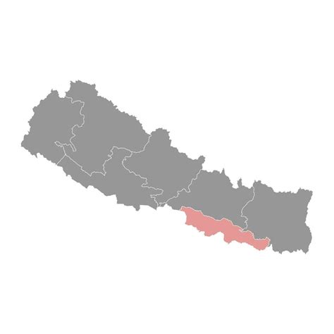 Madhesh province map, administrative division of Nepal. Vector ...