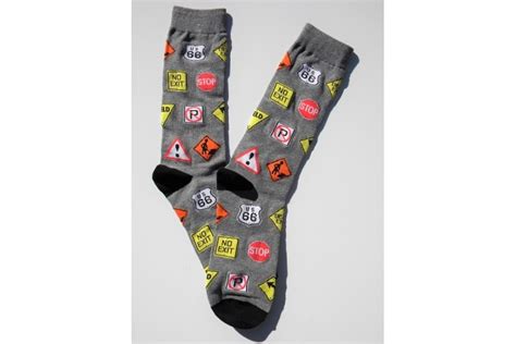 Off Novelty Constructions Street Sign Socks