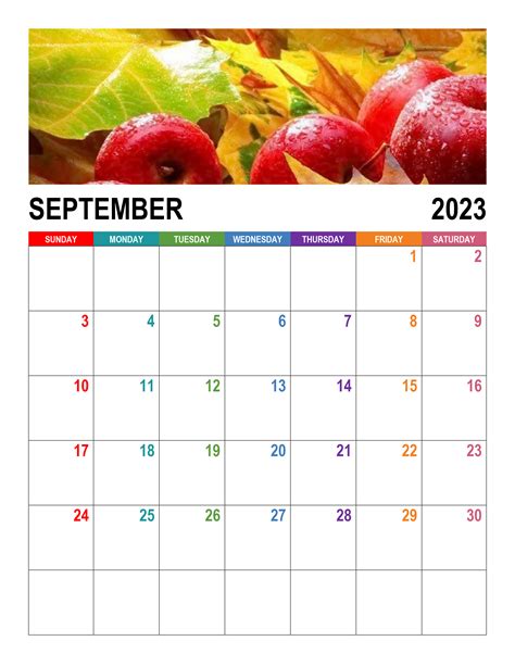 Calendar for September 2023 – free-calendar.su