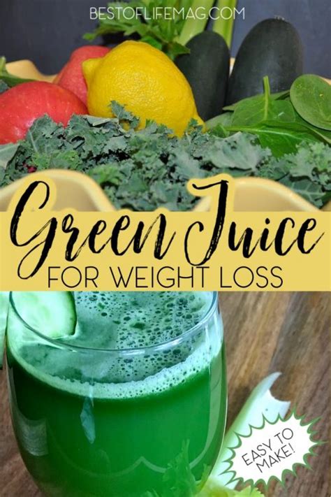 Green Juice Recipe to Lose Weight - The Best of Life Magazine