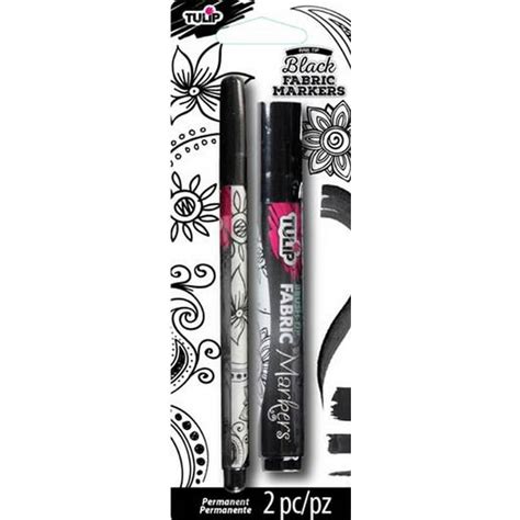 Tulip Fabric Markers-Black, 2 Piece - Walmart.com - Walmart.com