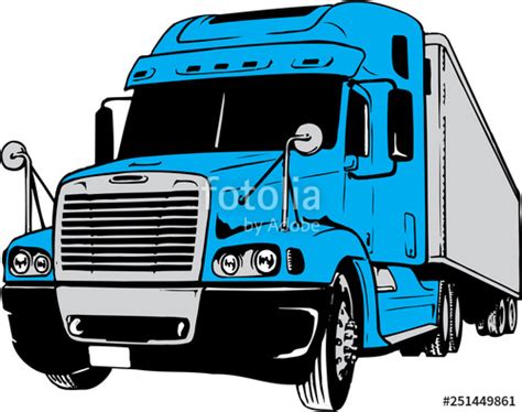 Tractor Trailer Vector at Vectorified.com | Collection of Tractor Trailer Vector free for ...