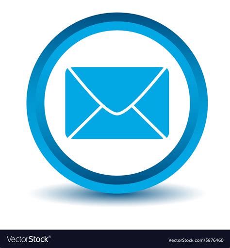 Blue mail icon Royalty Free Vector Image - VectorStock