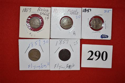 Lot - (5) Flying Eagle One Cent Coins