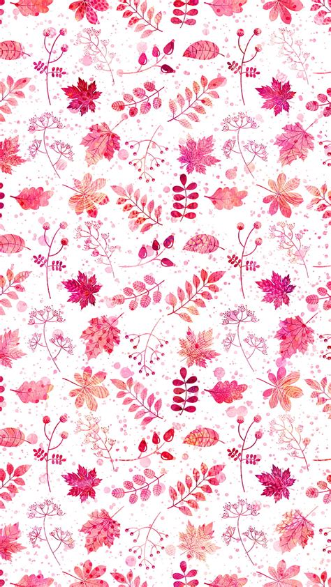 Colorful Leaves - Pink, November, October, Pravokrug, September, autumn ...