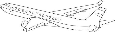 Free Airplane Outline, Download Free Airplane Outline png images, Free ...