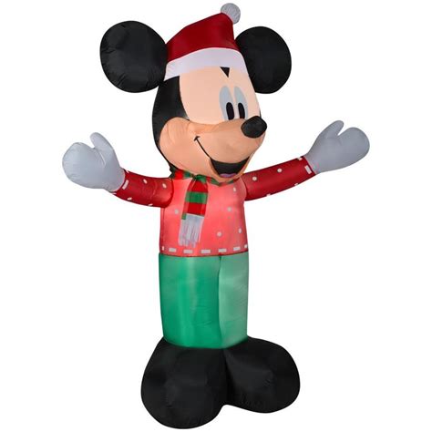 Disney 6-ft Lighted Mickey Mouse Christmas Inflatable at Lowes.com