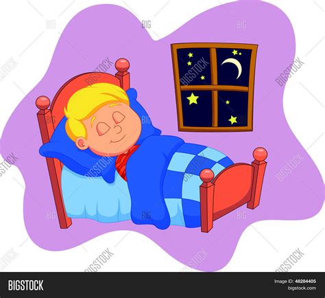 Boy Cartoon Asleep Vector & Photo (Free Trial) | Bigstock