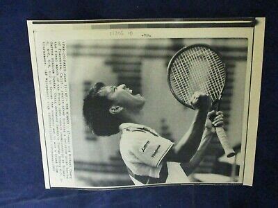 1989 Tennis Michael Chang French Open winning point Vintage Wire Press ...