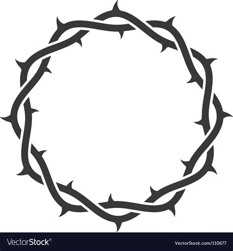 Crown of thorns Royalty Free Vector Image - VectorStock