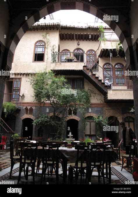 Old Damascus Hotel Damascus SYRIA Hotel Old Damascus Damasco SIRIA Stock Photo - Alamy