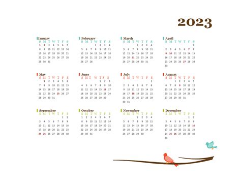 2023 Yearly Pakistan Calendar Design Template - Free Printable Templates