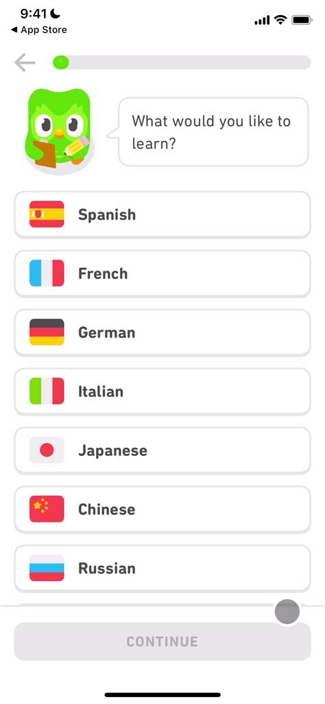 Duolingo screenshots (mobile)