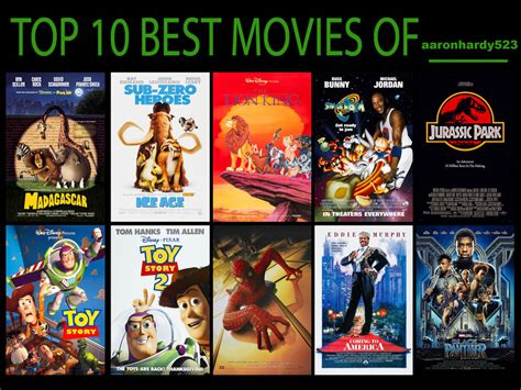 Top 10 Best Movies Of aaronhardy523 by aaronhardy523 on DeviantArt