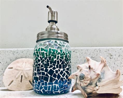 Sea Glass Soap Dispenser - Etsy