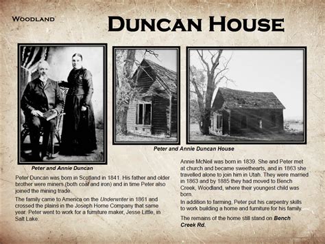 From the Calendar: The Duncan House – Kamas Valley History Group