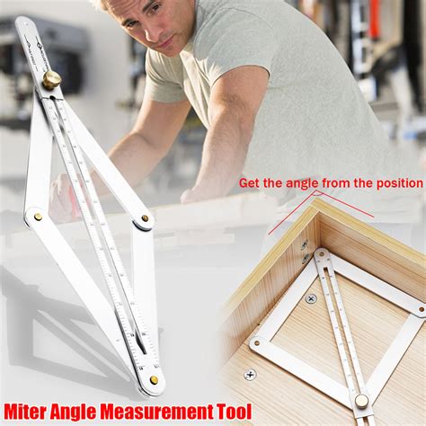 New 15 Inch Universal Miter Angle Measuring Tool Ruler Frame Multi-angle Measurement Woodworking ...