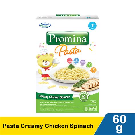 Promina Pasta Creamy Chicken Spinach 60G | Klik Indomaret