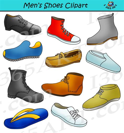 Mens Shoes Clipart – Commercial Graphics - Clipart 4 School | Shoes ...