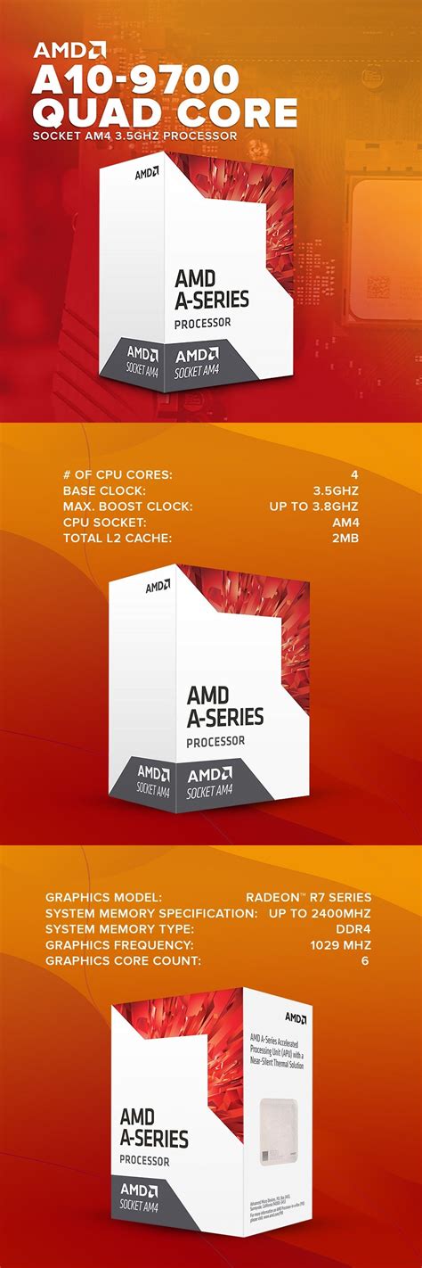 Amd A10 9700 Quad Core Processor Socket Am4 3.5ghz Processor – EasyPC