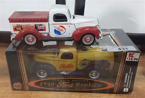 2 DIECAST PEPSI TRUCKS