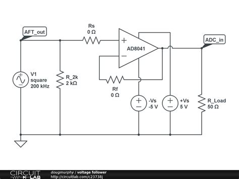 Voltage Follower Schematic Diagram - Circuit Diagram