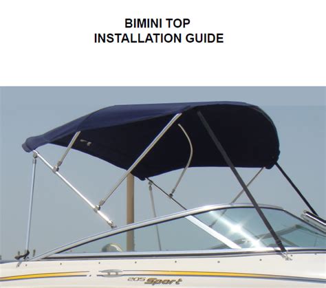 Crownline Bimini Top Installation Guide - designstudioskyey