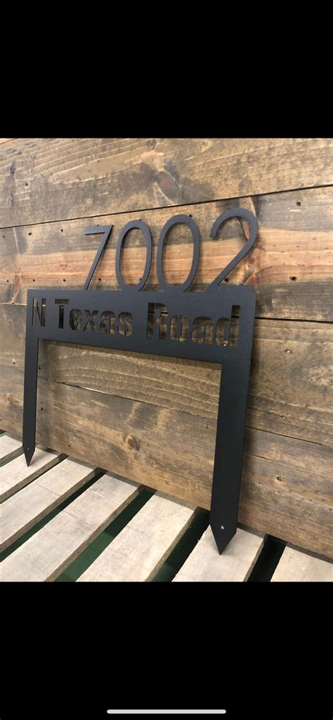 Classic Address Metal Yard Sign - Etsy