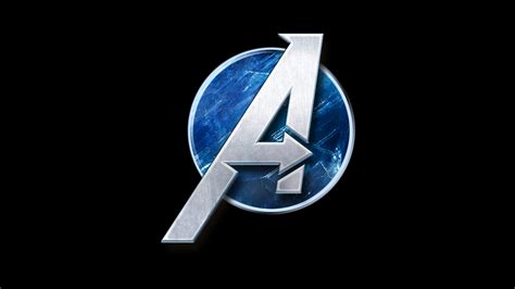 1920x1080 Resolution Marvels Avengers Game Logo 1080P Laptop Full HD Wallpaper - Wallpapers Den