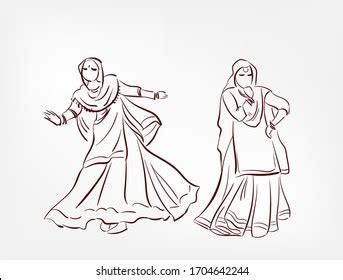 Punjab State India Ethnic Indian Woman Stock Vector (Royalty Free ...