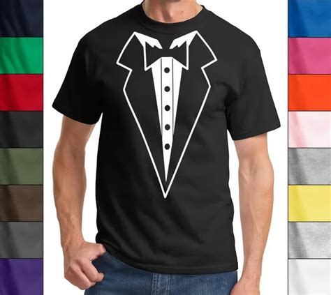 Tuxedo Shirt Funny Casual Wedding Gift Groom Shirt Cute Funny Tuxedo T Shirt More Size and ...