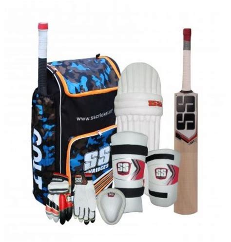 SS Kashmir Willow Full Cricket Kit Size Ideal For 10 Years ...