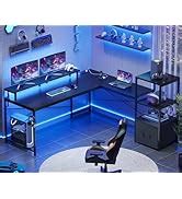 Amazon.com: SEDETA L Shaped Computer Desk, Reversible Computer Desk, L ...