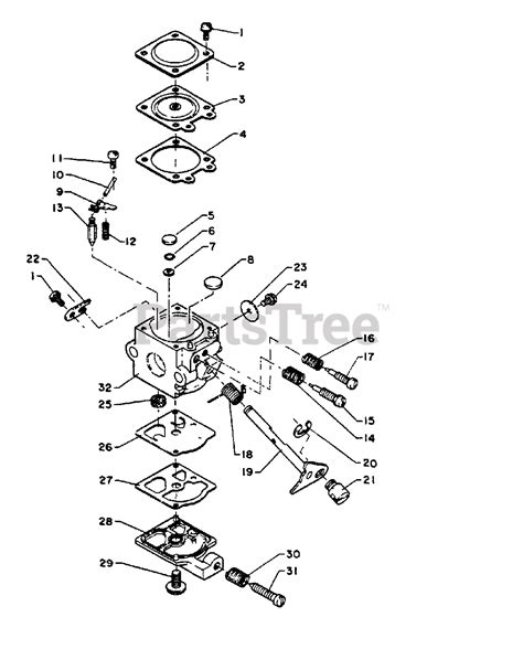 Echo Weed Eater Carburetor Parts Diagram