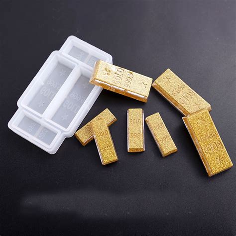 Gold Bar Bullion Resin Casting Mold Silicone Jewellry Agate Making ...