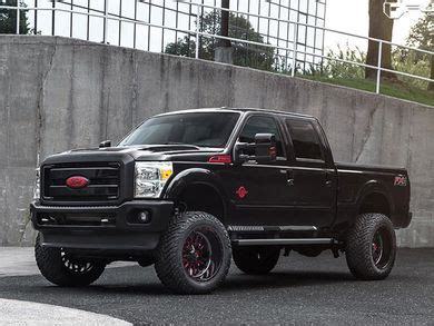 Black Truck With Flames Red