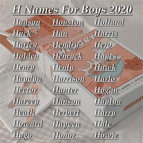 H Names For Boys 2020 | Kinder namen, Außergewöhnliche namen, Kindernamen