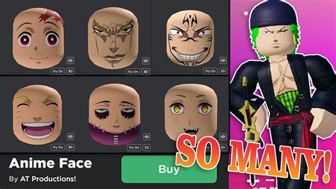 So Much Roblox UGC Anime faces! - YouTube