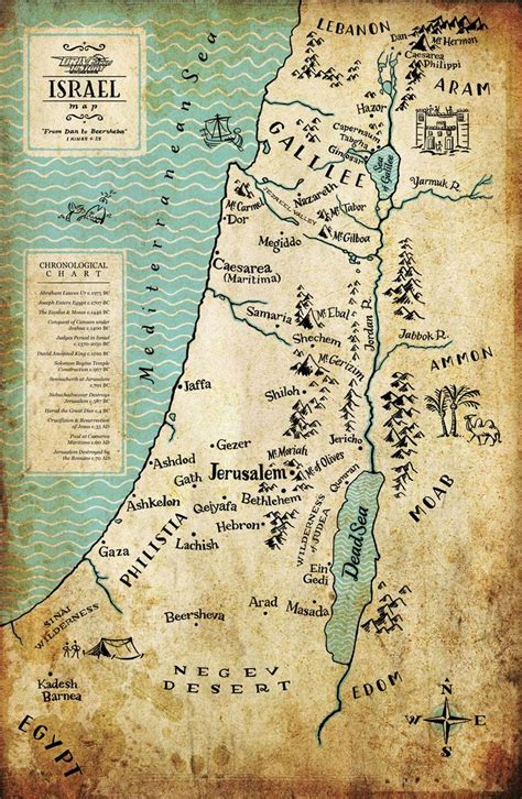 Pin by Rachel Frohnmann Komlosh on Posters | Ancient israel map ...