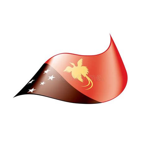 Papua New Guinea Flag, Vector Stock Illustration - Illustration of papua, wind: 125303424