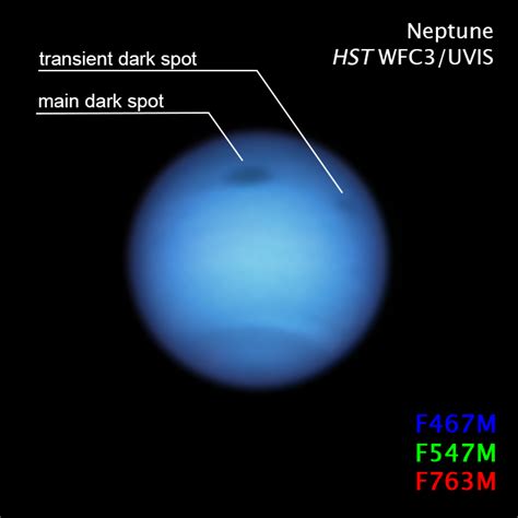 Dark storm on Neptune changes direction, escapes deadly fate