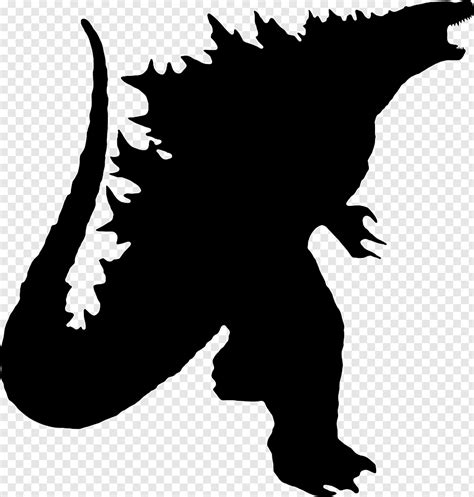 Godzilla Silhouette V transparent background PNG clipart | HiClipart in 2023 | Godzilla birthday ...