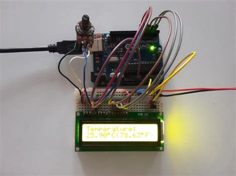 LM35 Temperature Sensor with Arduino and LCD | ee-diary