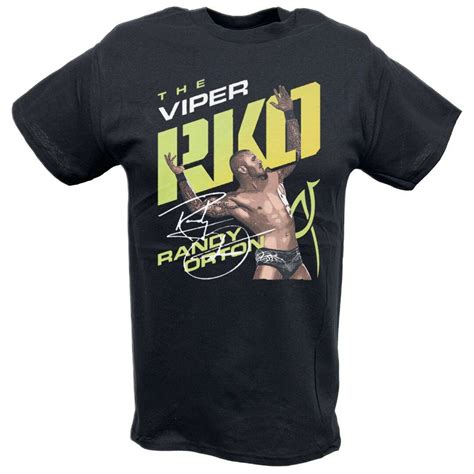 Randy Orton Viper RKO Pose Black T-shirt - Walmart.com