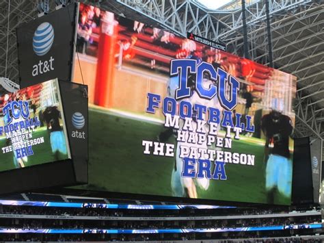 TCU Horned Frogs - Coach Patterson and the Frogs @ Cowboys Stadium ...