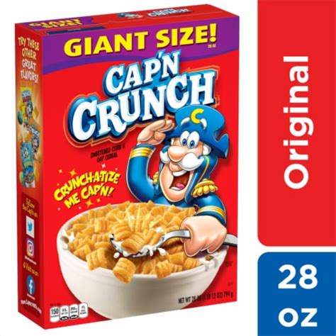 Cap'N Crunch Breakfast Cereal Original Flavor Corn & Oat Cereal, 28 oz - Ralphs