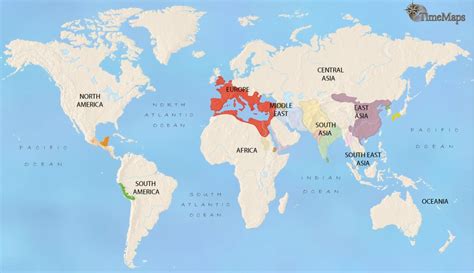 Map of the World in 200 CE: History at a time of Empires | TimeMaps