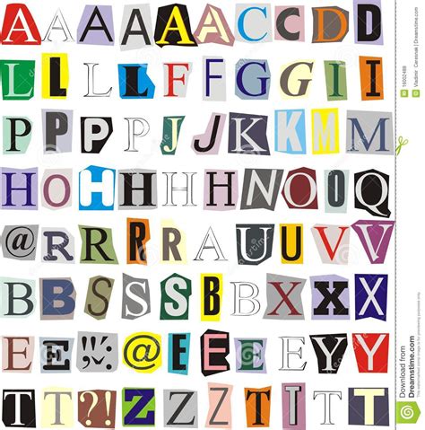 10 Magazine Cut Out Letters Font Images - Magazine Letters Cut Out, Colorful Cut Out Alphabet ...